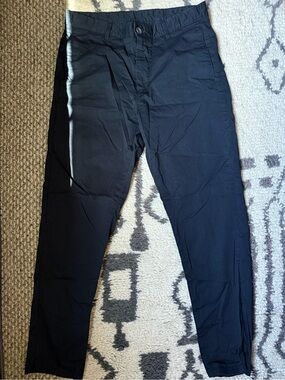 Massimo Dutti Black Slim Chinos